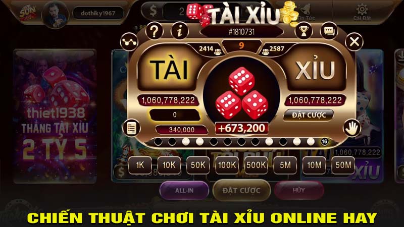 Chia sẻ chiến thuật chơi Tài Xỉu online hay