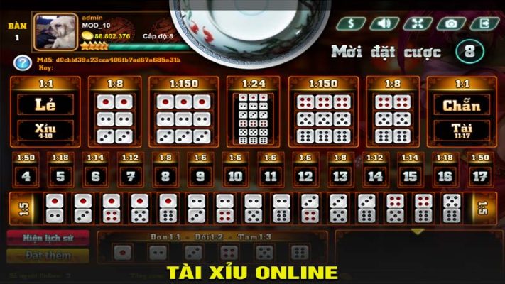 chiến thuật chơi tài xỉu online