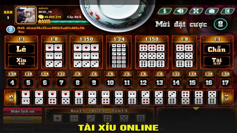 chiến thuật chơi tài xỉu online
