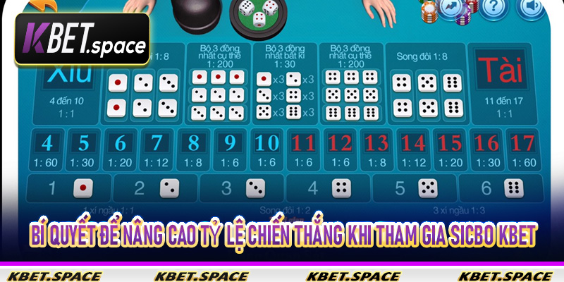 Bí quyết để nâng cao tỷ lệ chiến thắng khi tham gia Sicbo Kbet